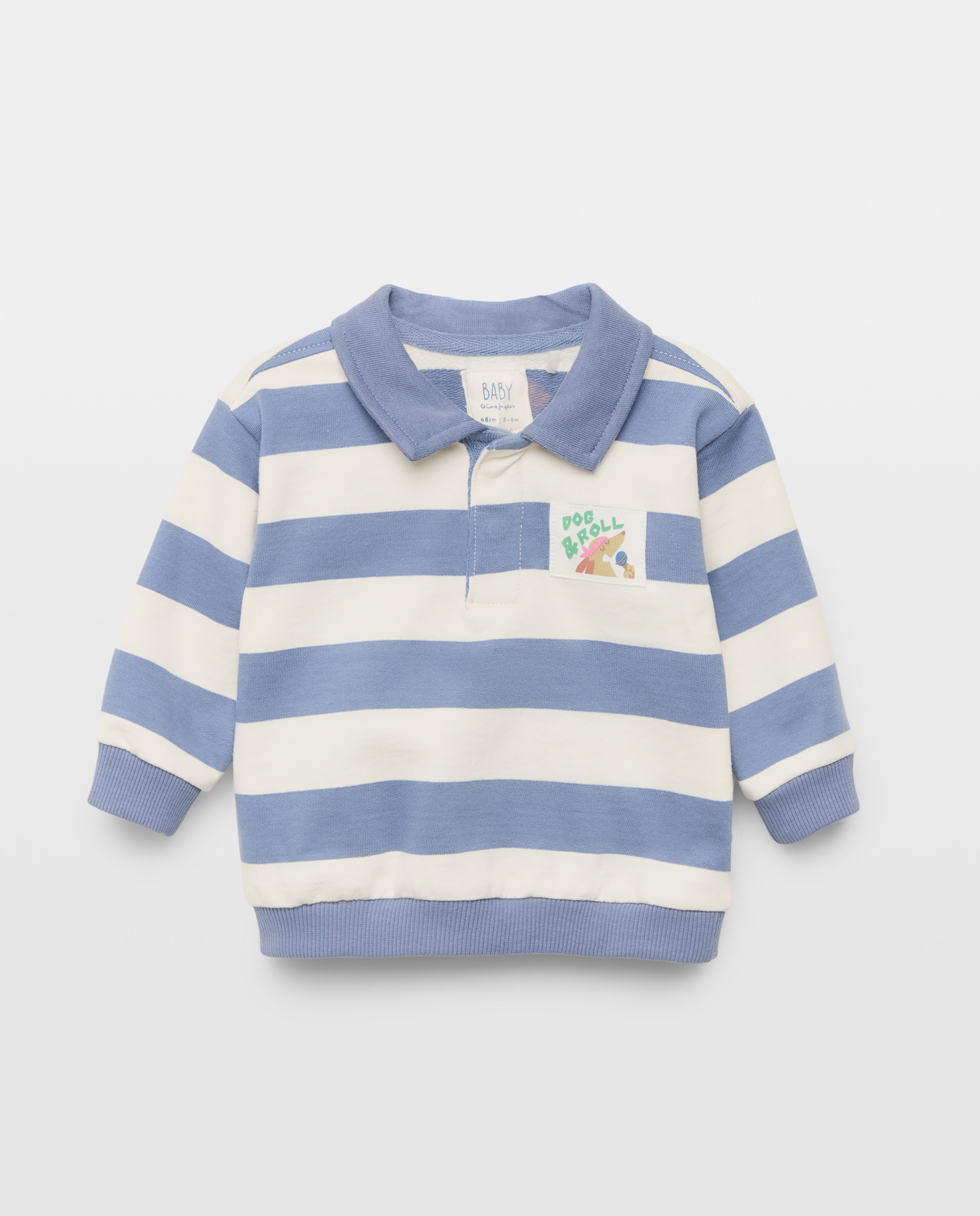Imagem 0 de Sweatshirt Fechada de Bebé com Colarinho de Polo