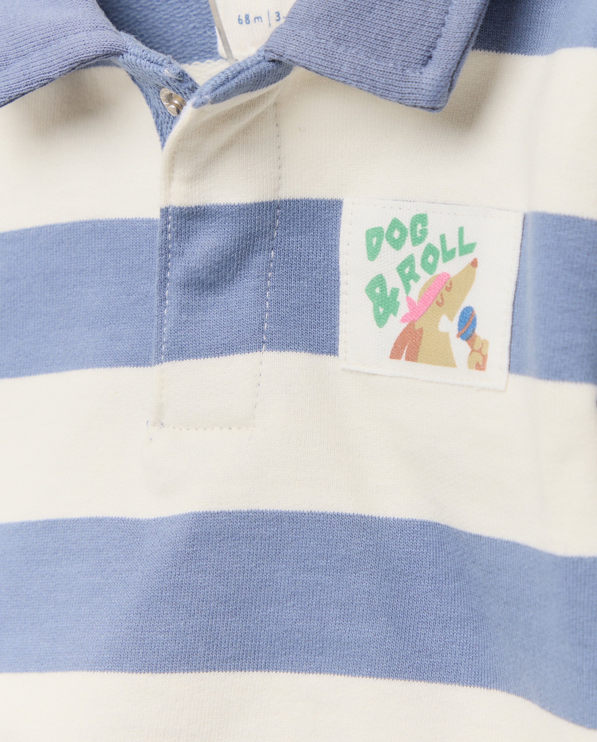 Sweatshirt Fechada de Bebé com Colarinho de Polo Baby El Corte Inglés Azul-3