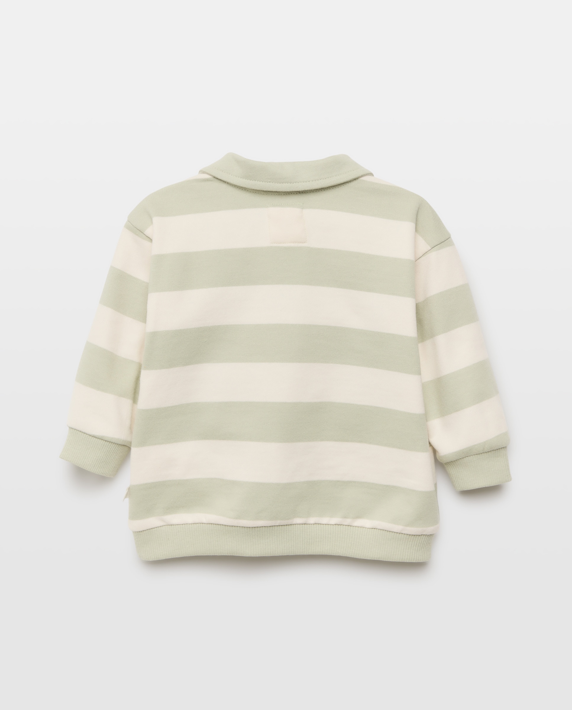 Sweatshirt Fechada de Bebé com Colarinho de Polo Baby El Corte Inglés 510 Verde Claro-2