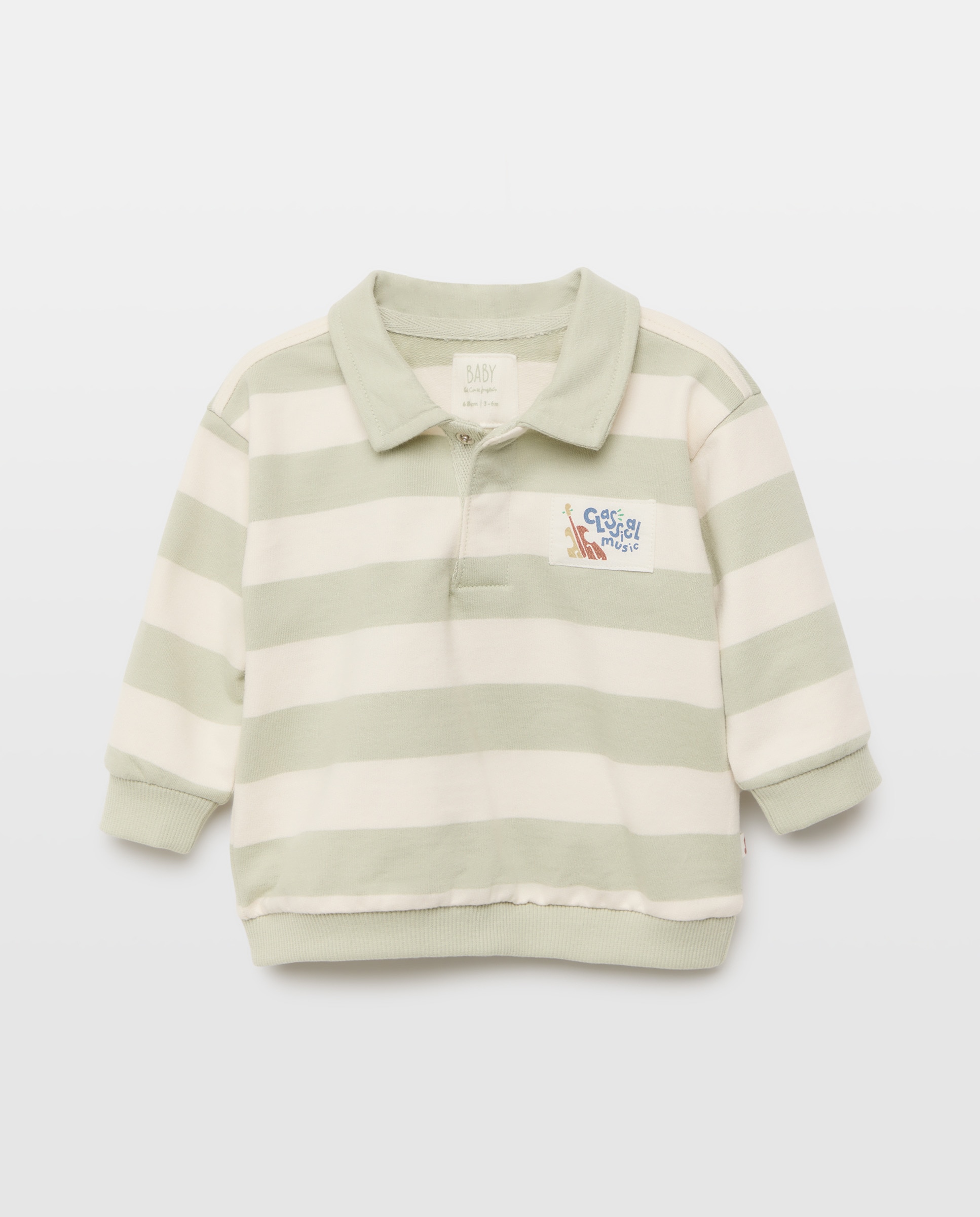 Imagem 0 de Sweatshirt Fechada de Bebé com Colarinho de Polo