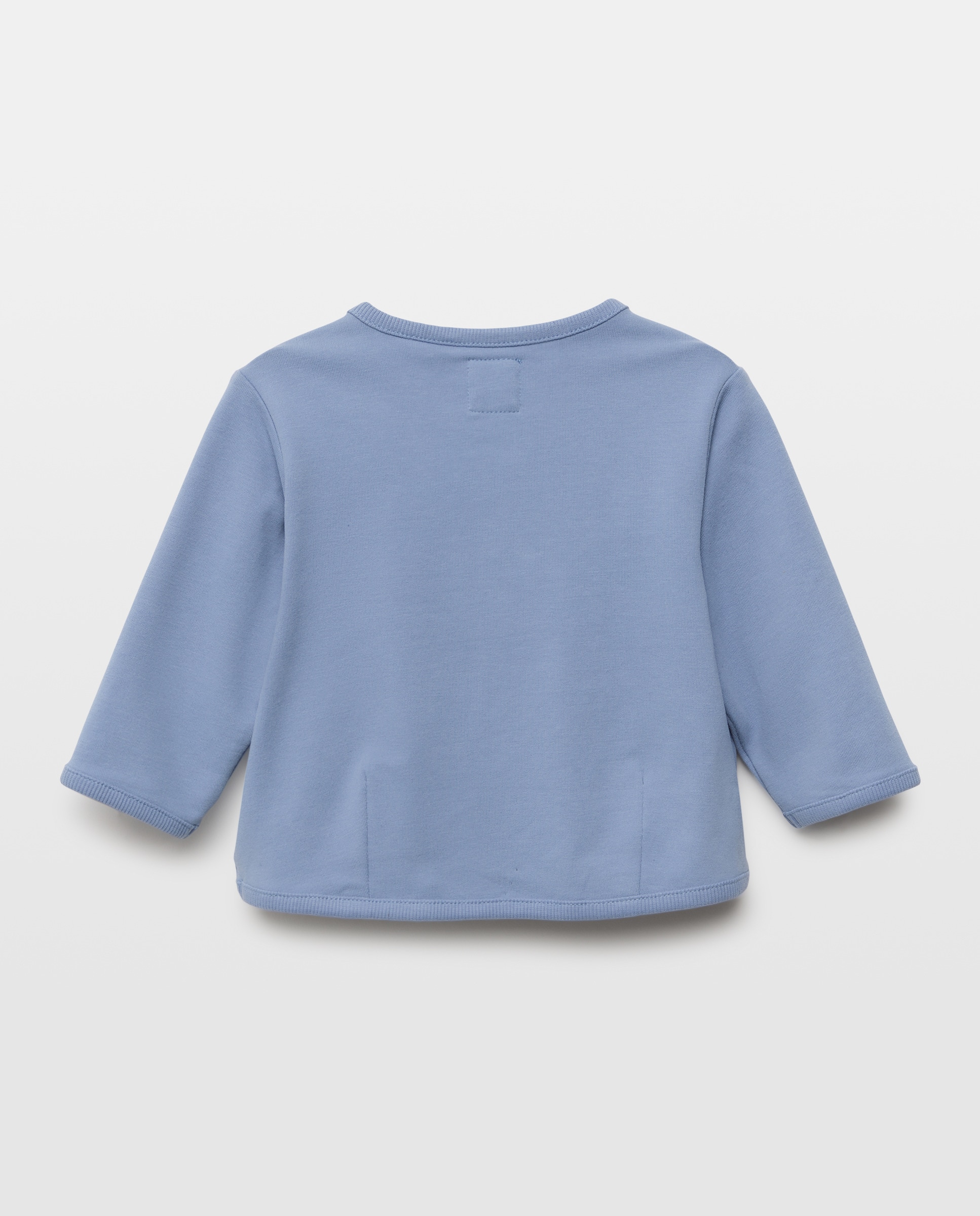 Sweatshirt de Bebé sem Capuz Branco-2