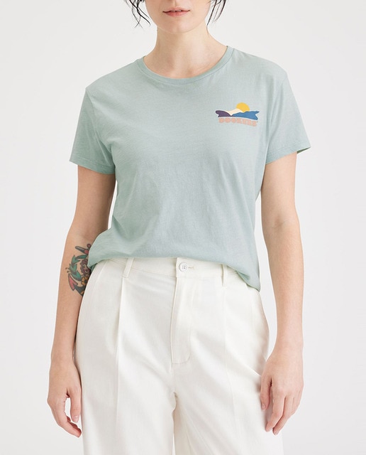 Imagen 0 de Camiseta de manga corta cuello redondo