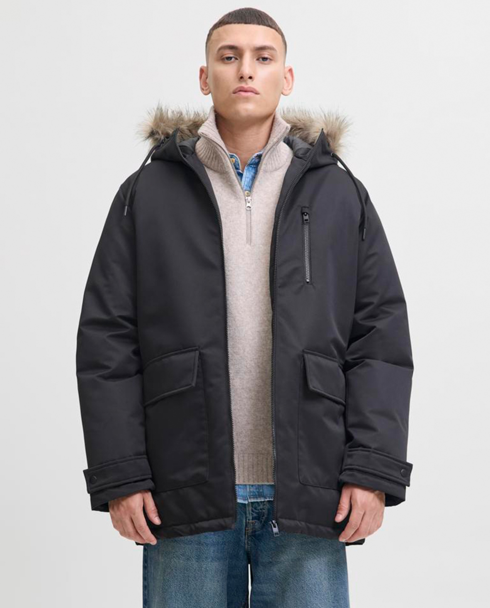 Imagem 0 de Parka de homem com capuz