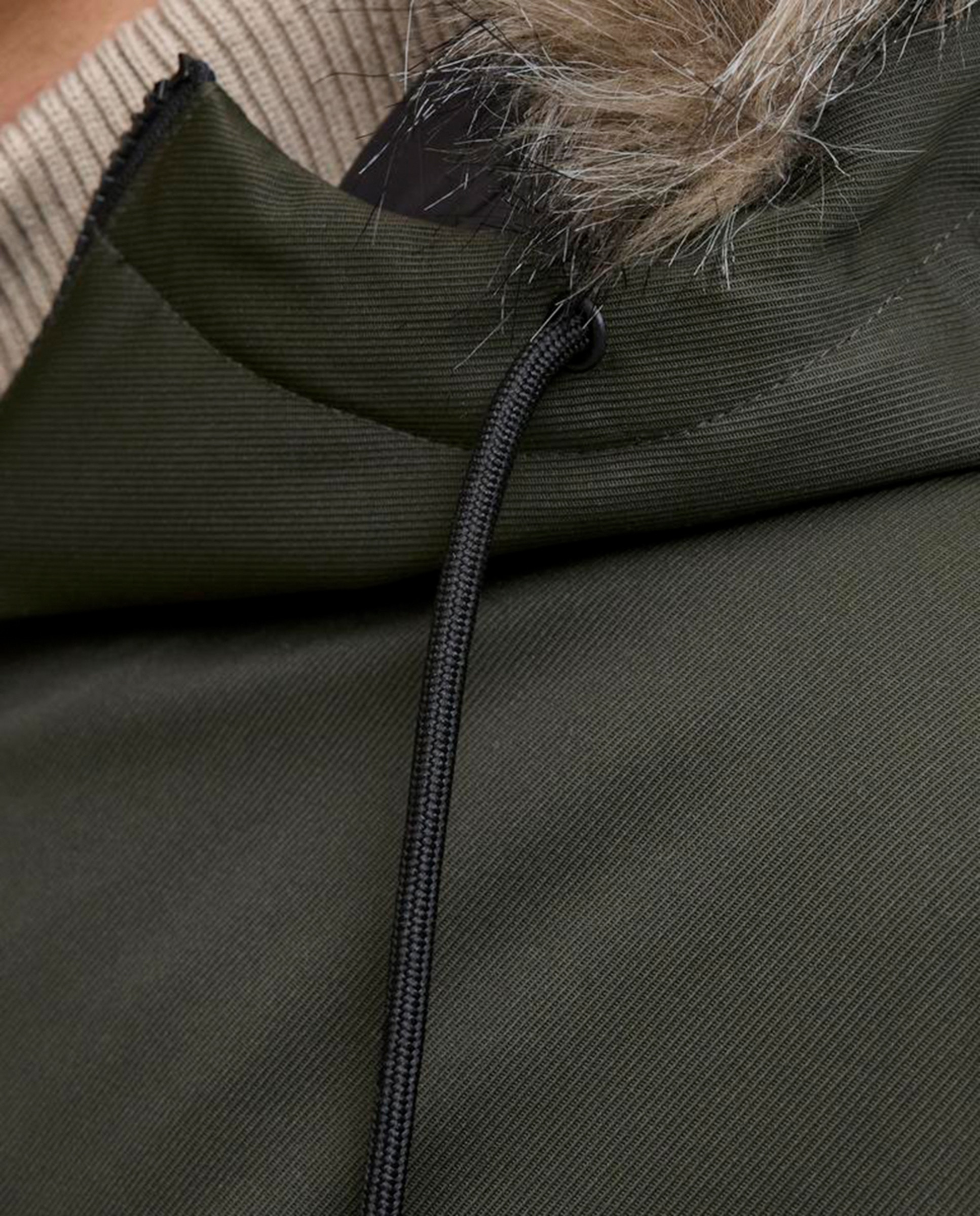 Parka de homem com capuz Verde-5