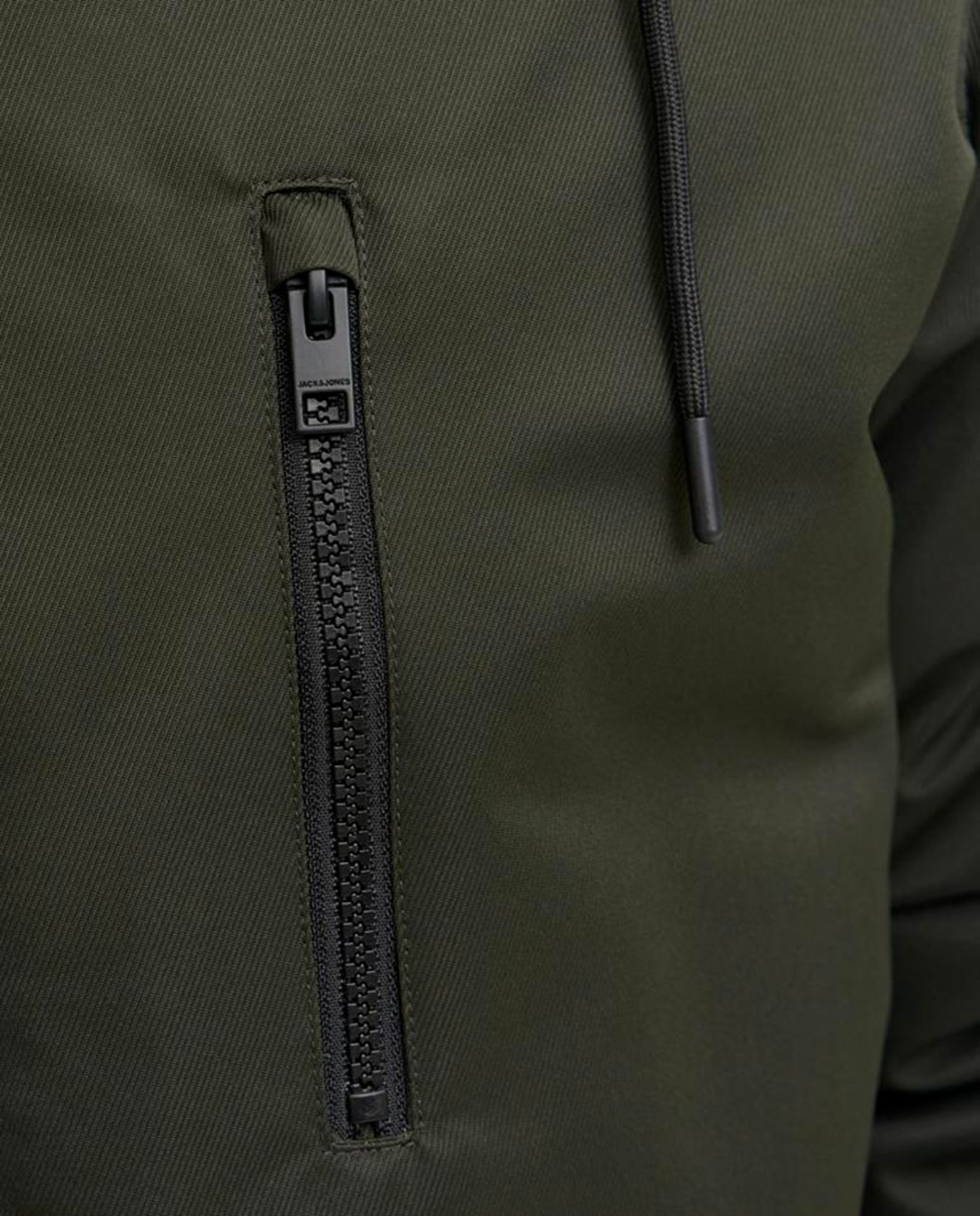 Parka de homem com capuz Verde-4