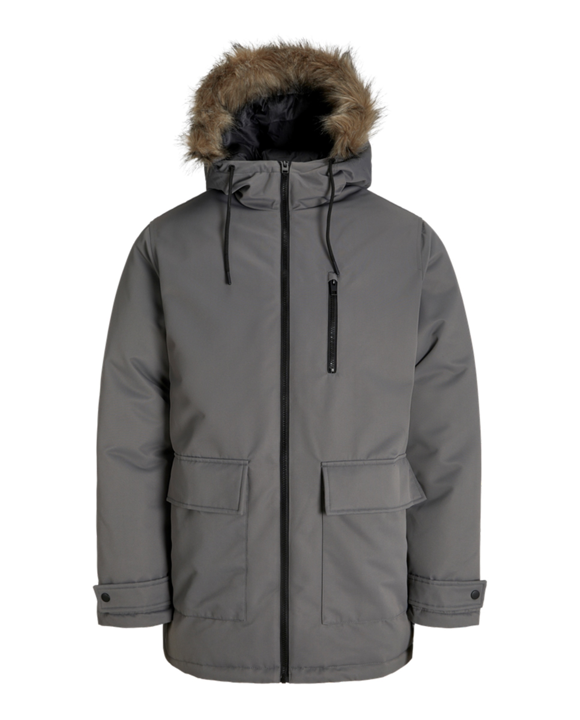 Parka de homem com capuz Cinzento-6