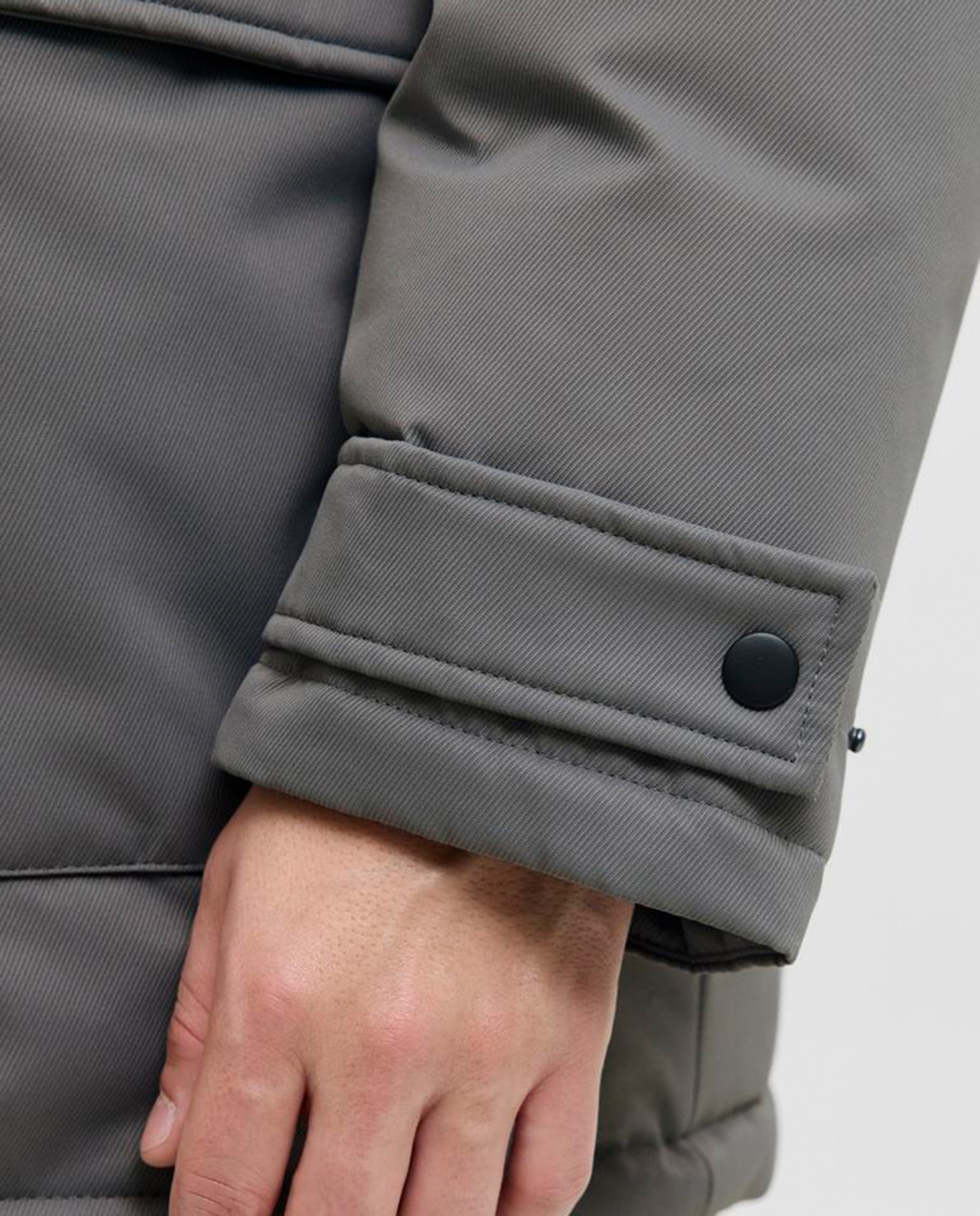 Parka de homem com capuz Cinzento-5