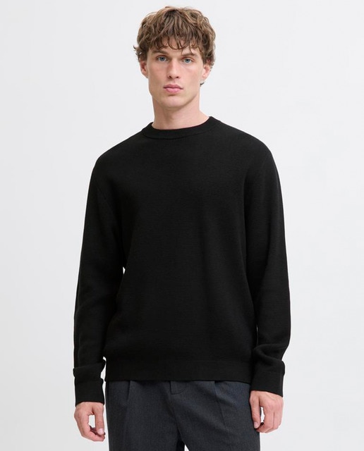 Imagem 0 de Camisola de Malha com Estrutura e Decote Redondo