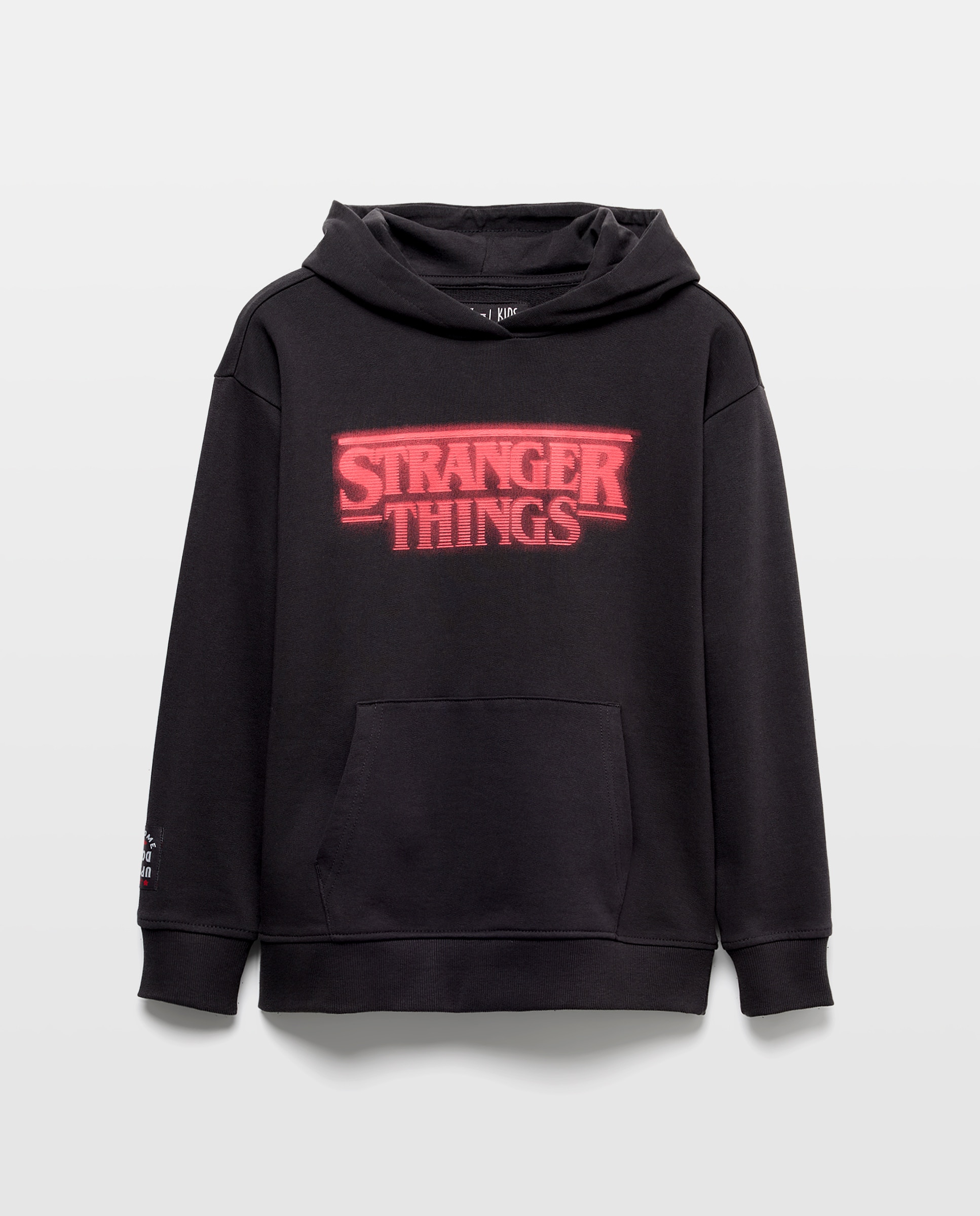 Sweatshirt Fechada com Capuz Stranger Things Cinzento-5