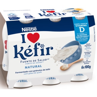 Kéfir Natural Pack 6 embalagem 100 g - Nestlé