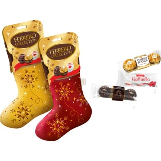 Bombons Meia de Natal Sortido embalagem 168 g - Ferrero