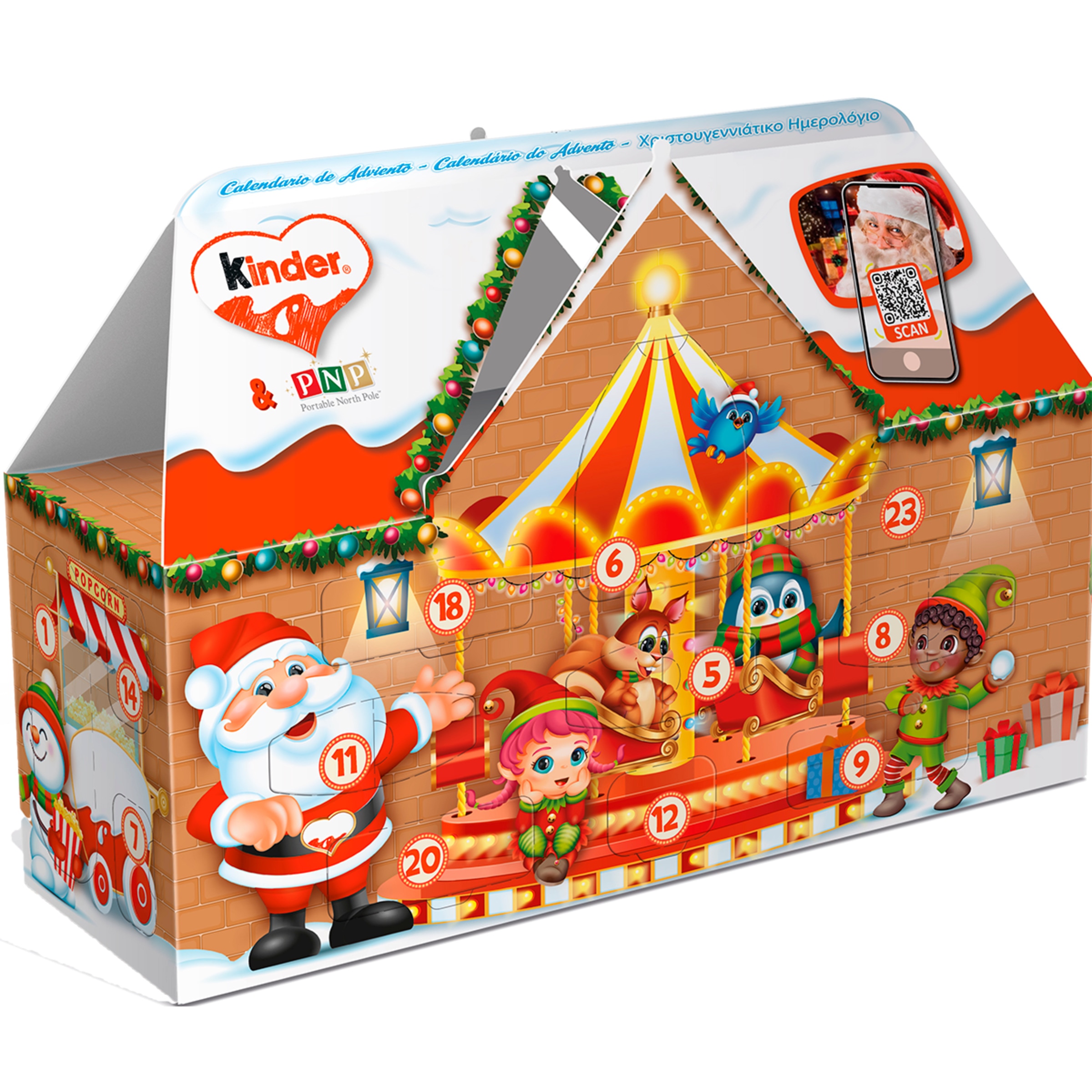 Calendário Nata Casa 3D embalagem 234 g