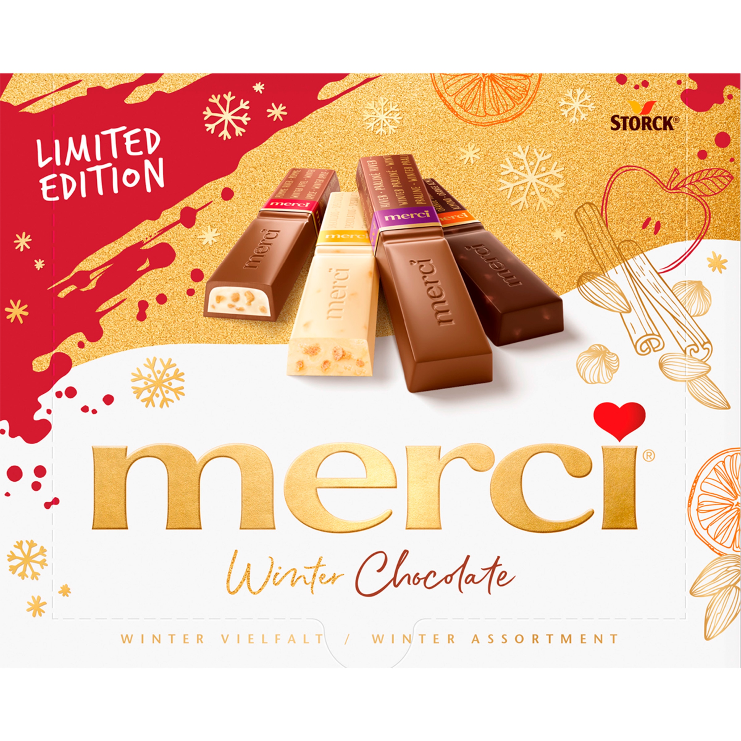 Chocolates Winter Flavours embalagem 250 g