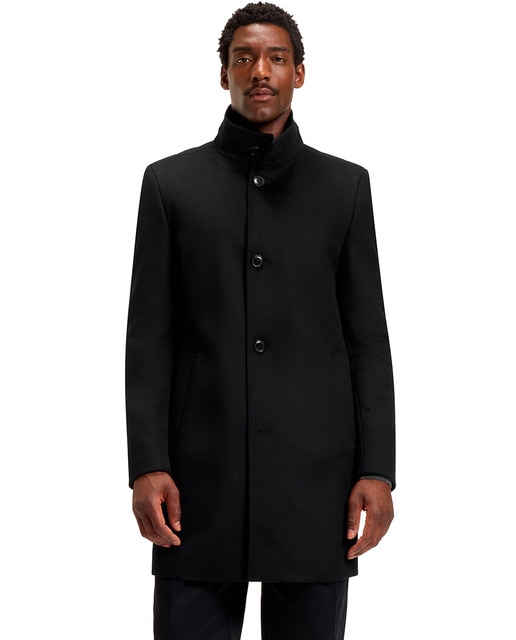 Imagem 0 de Sobretudo com Gola Chaminé e Fecho de Botões