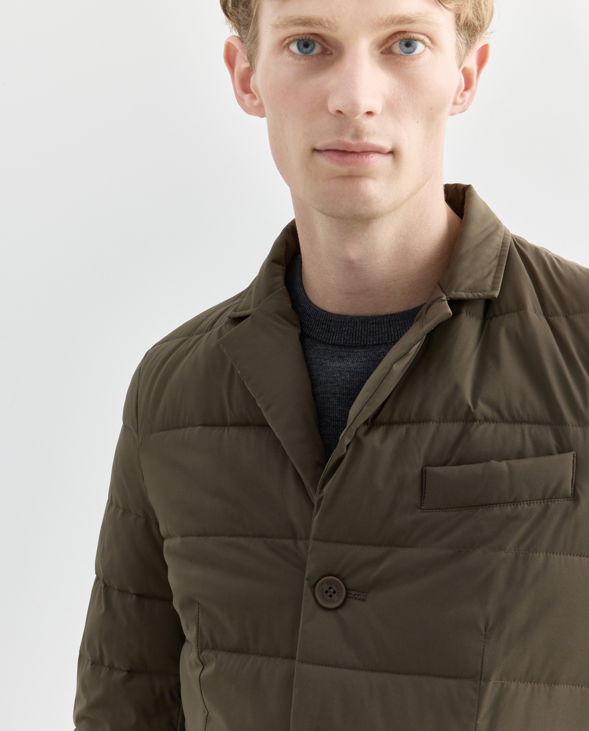 Blusão Tipo Falso Blazer Verde-escuro-2