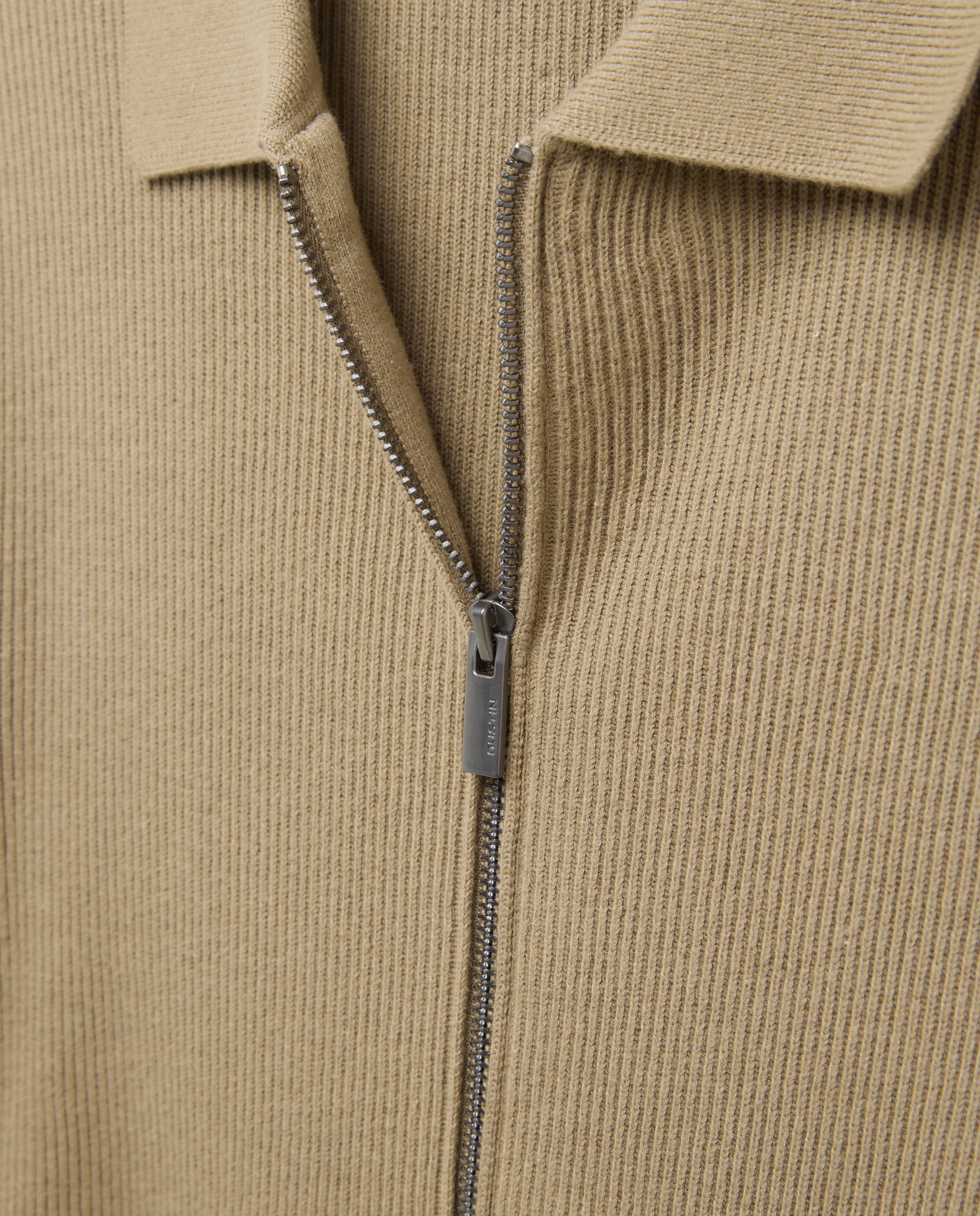 Casaco de Malha Inglesa com Fecho de Correr Verde-6