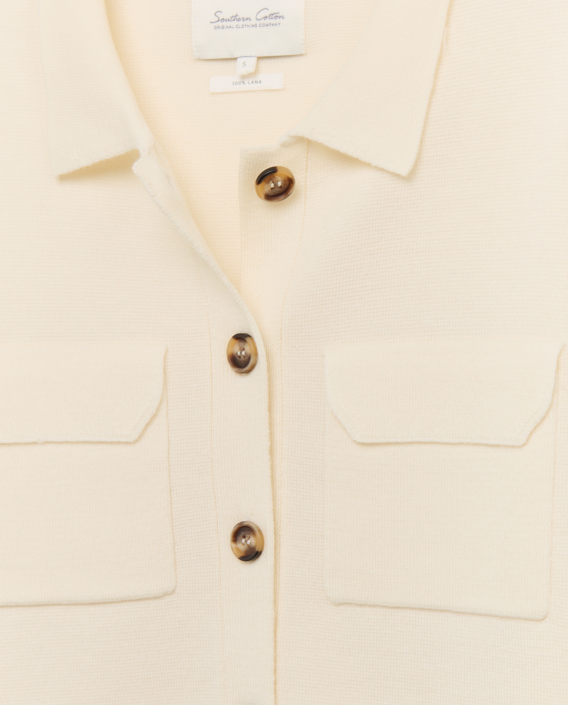 Casaco de Lã Merino 120 Cru-5