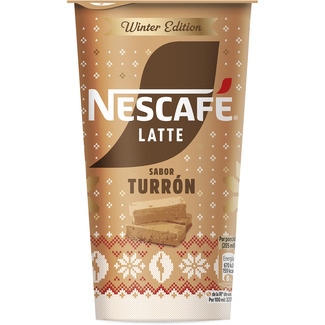 Turrón bebida láctea de café  Winter Edition vaso 205 ml - Nescafe