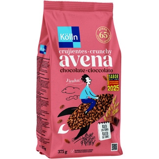 copos de avena crujientes con chocolate paquete 375 g - Kolln