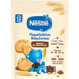 PequeGalletas galletas infantiles con pepitas de chocolate desde 12 meses envase 150 g con hierro y vitaminas - Nestle