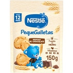 PequeGalletas galletas infantiles con pepitas de chocolate desde 12 meses Behälter 150 g mit Eisen und Vitaminen