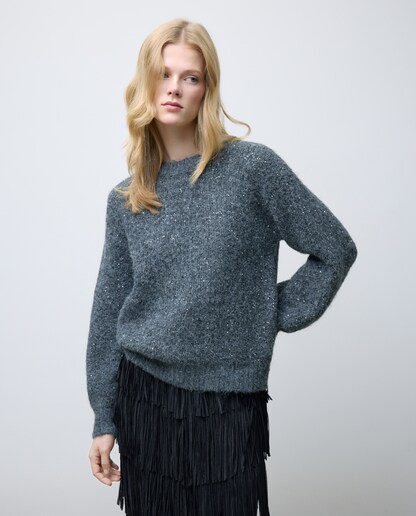 Imagen 0 de Jersey de mujer de lentejuelas