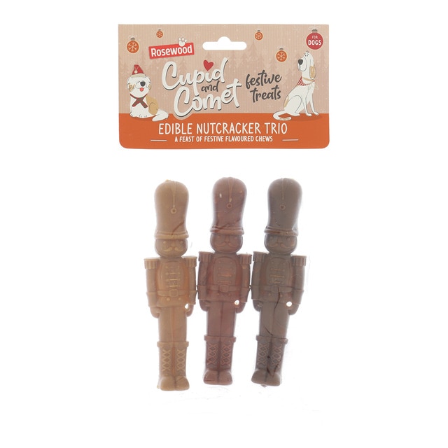 Imagen 0 de Snack para perro adulto cascanueces Rosewood pollo, mantequilla de cacahuete, jengibre y arándanos 135 g