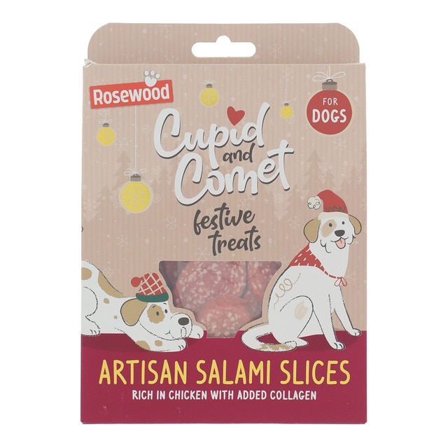 Imagen 0 de Snack para perro adulto Salami Slices Roewood pollo 120 g