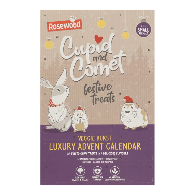 Imagen 0 de Calendario de adviento para roedores snacks de henos, trigos, verduras, frutas Rosewood 120 g