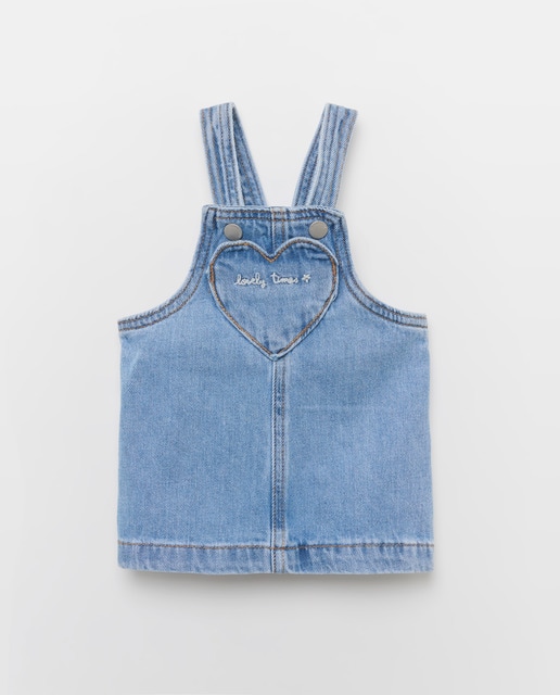 Imagem 0 de Jardineiras de Ganga Lisas de Bebé