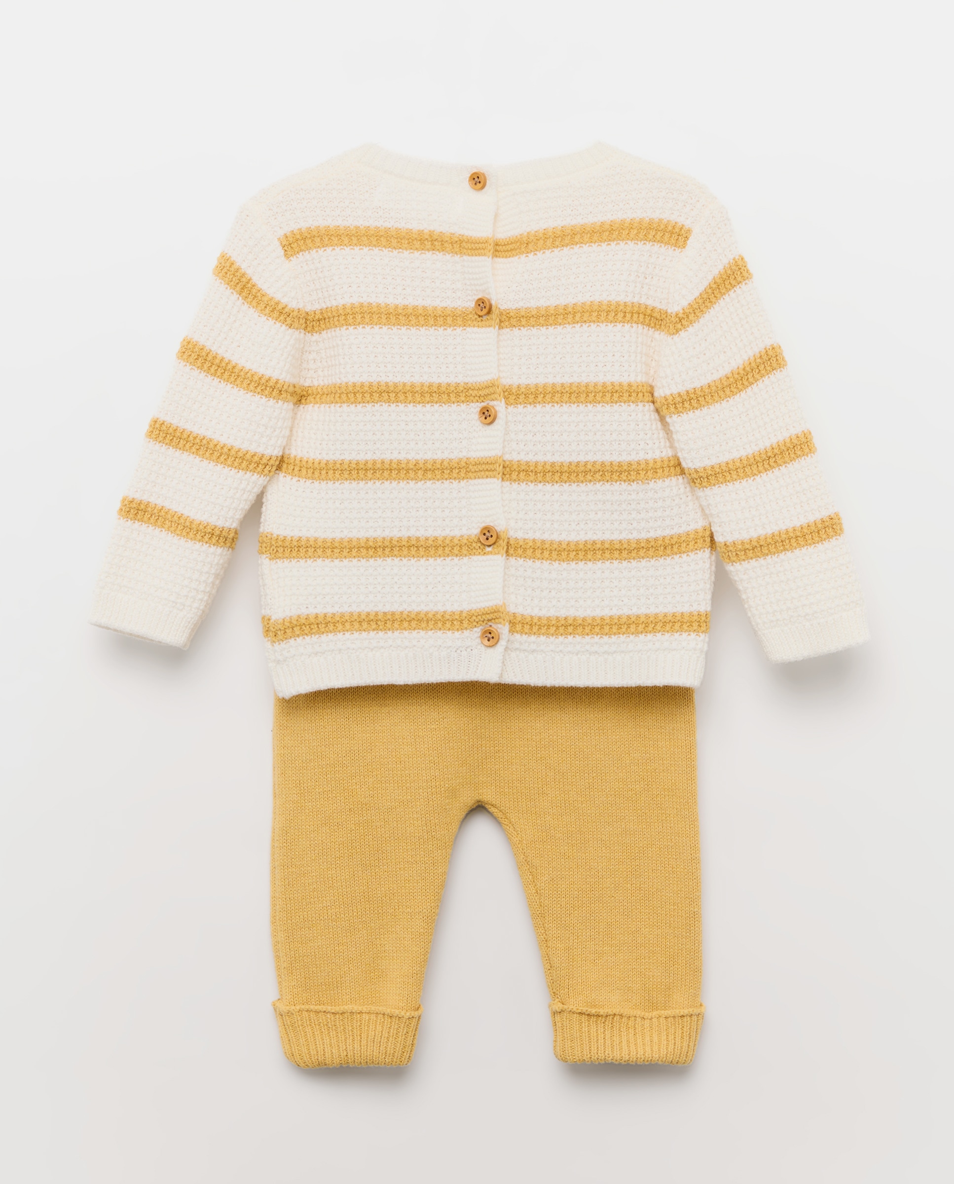 Conjunto de 2 Peças de Bebé: Camisola de Malha + Leggings Baby El Corte Inglés Amarelo-2