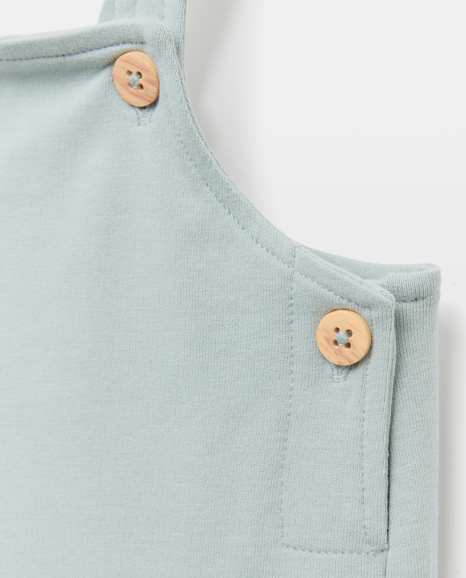 Jardineiras de Bebé com Calças de Felpa 510 Verde Claro-3