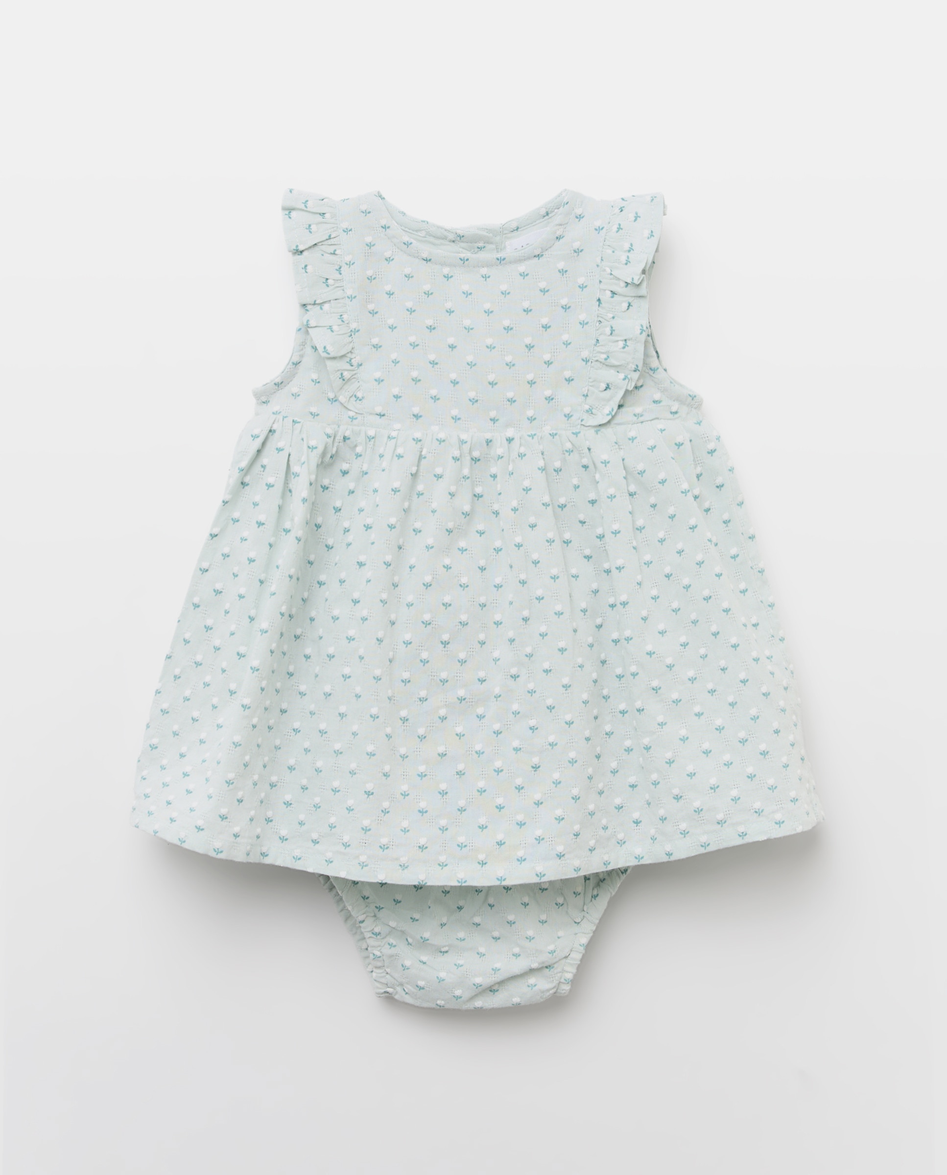 Vestido sem Mangas de Bebé Baby El Corte Inglés Verde-1