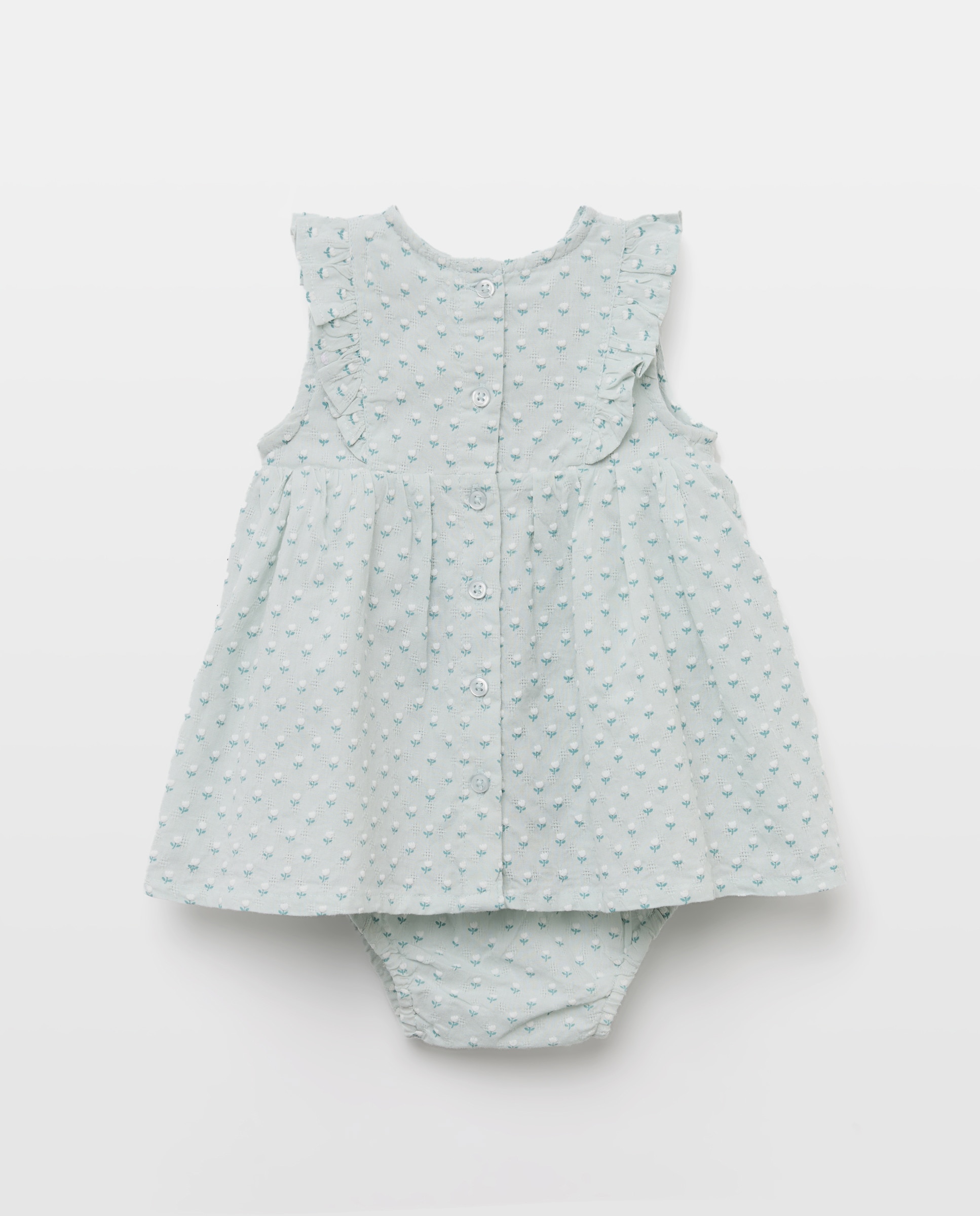 Vestido sem Mangas de Bebé Baby El Corte Inglés Verde-2