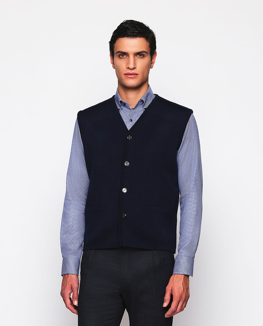 Imagem 0 de Colete de Malha com Botões Tamanhos Grandes