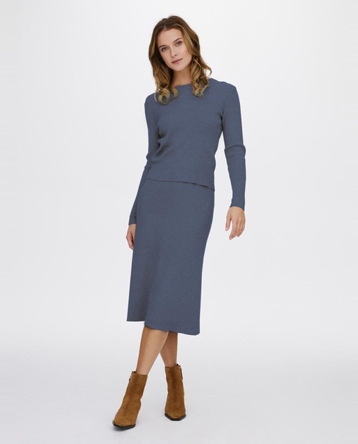 Imagem 0 de Saia midi de malha