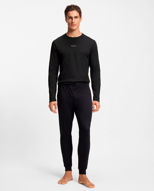 Imagem 0 de Conjunto de Calças e T-shirt Comprida em Algodão