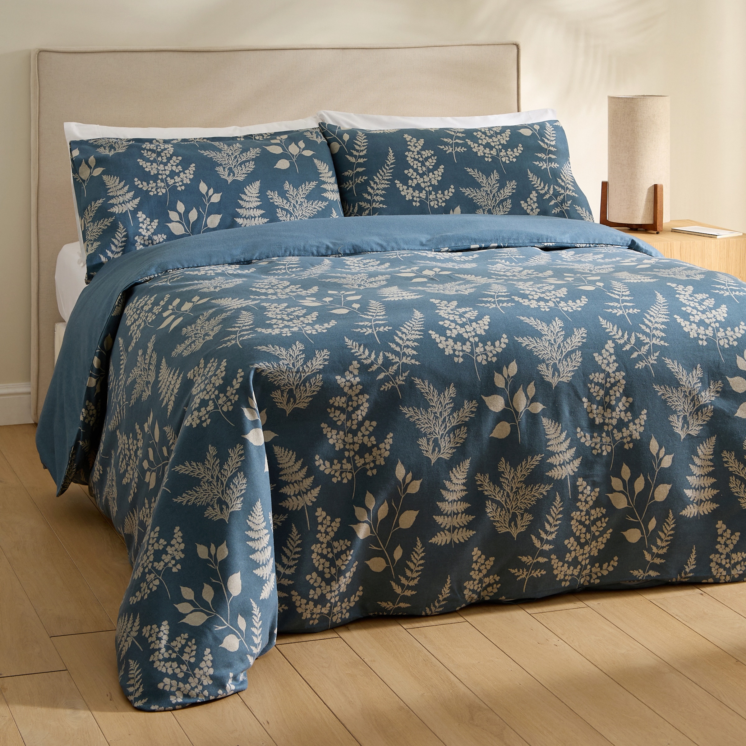 Juego de funda nórdica franela algodón Ferns · El Corte Inglés