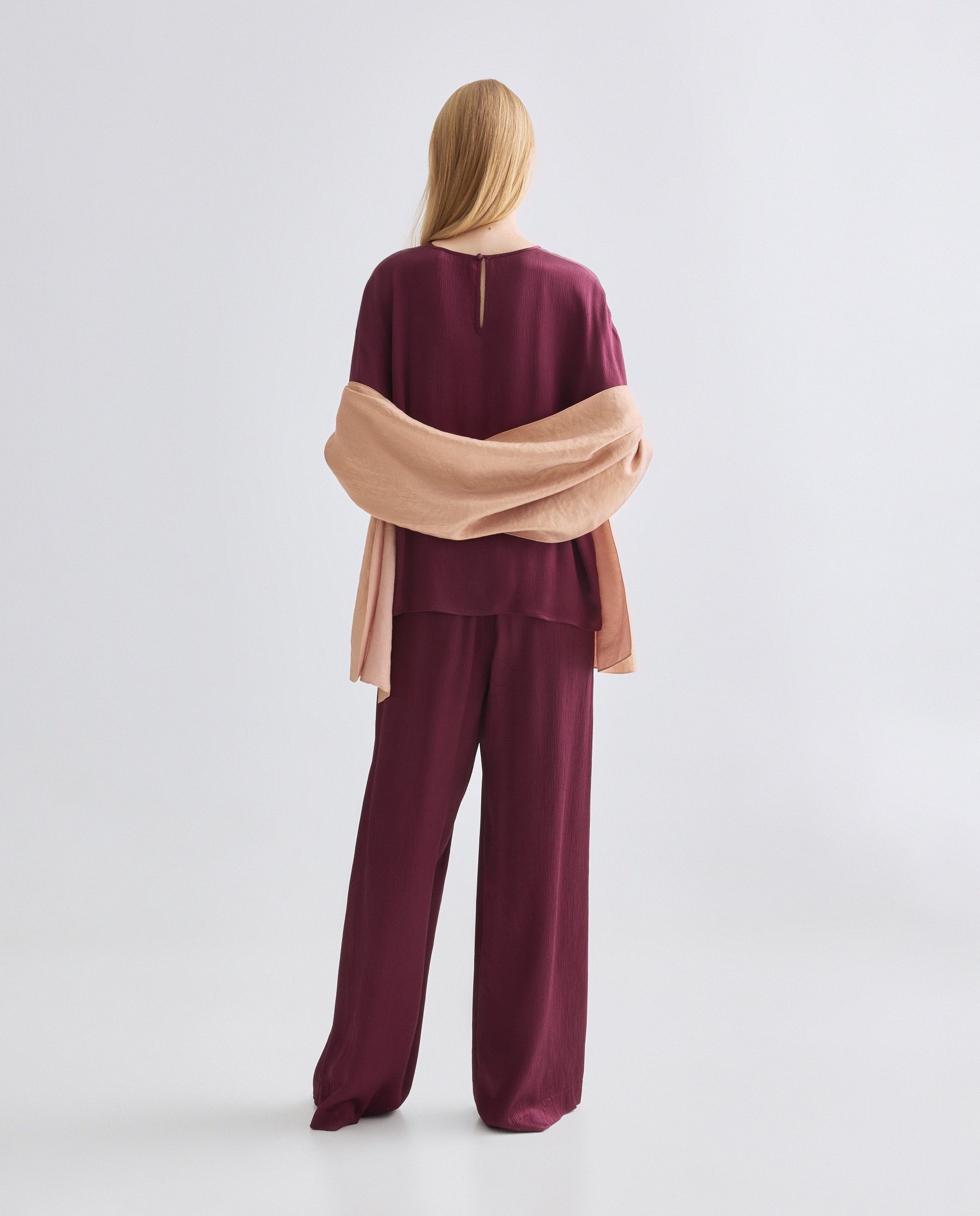 Écharpe de Festa Aveludada Salmão-3