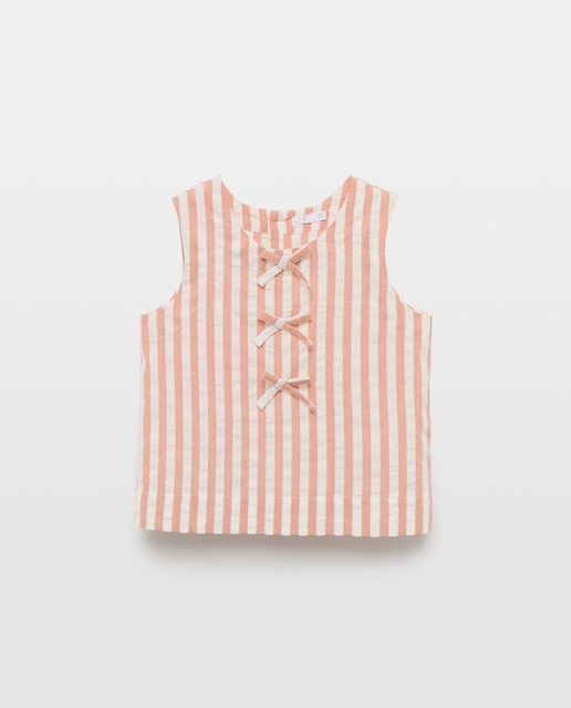 Imagen 0 de Blusa niña de rayas seersucker set