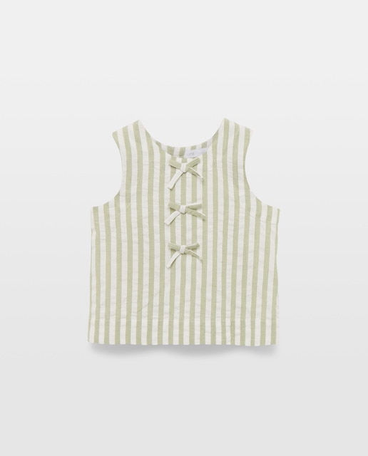 Imagen 0 de Blusa niña de rayas seersucker set