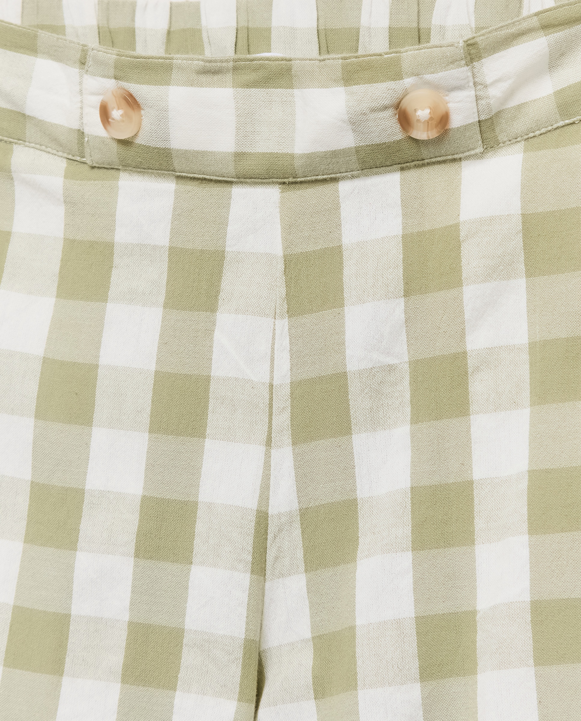 Pantalón niña vichy set 520 Kaki-3