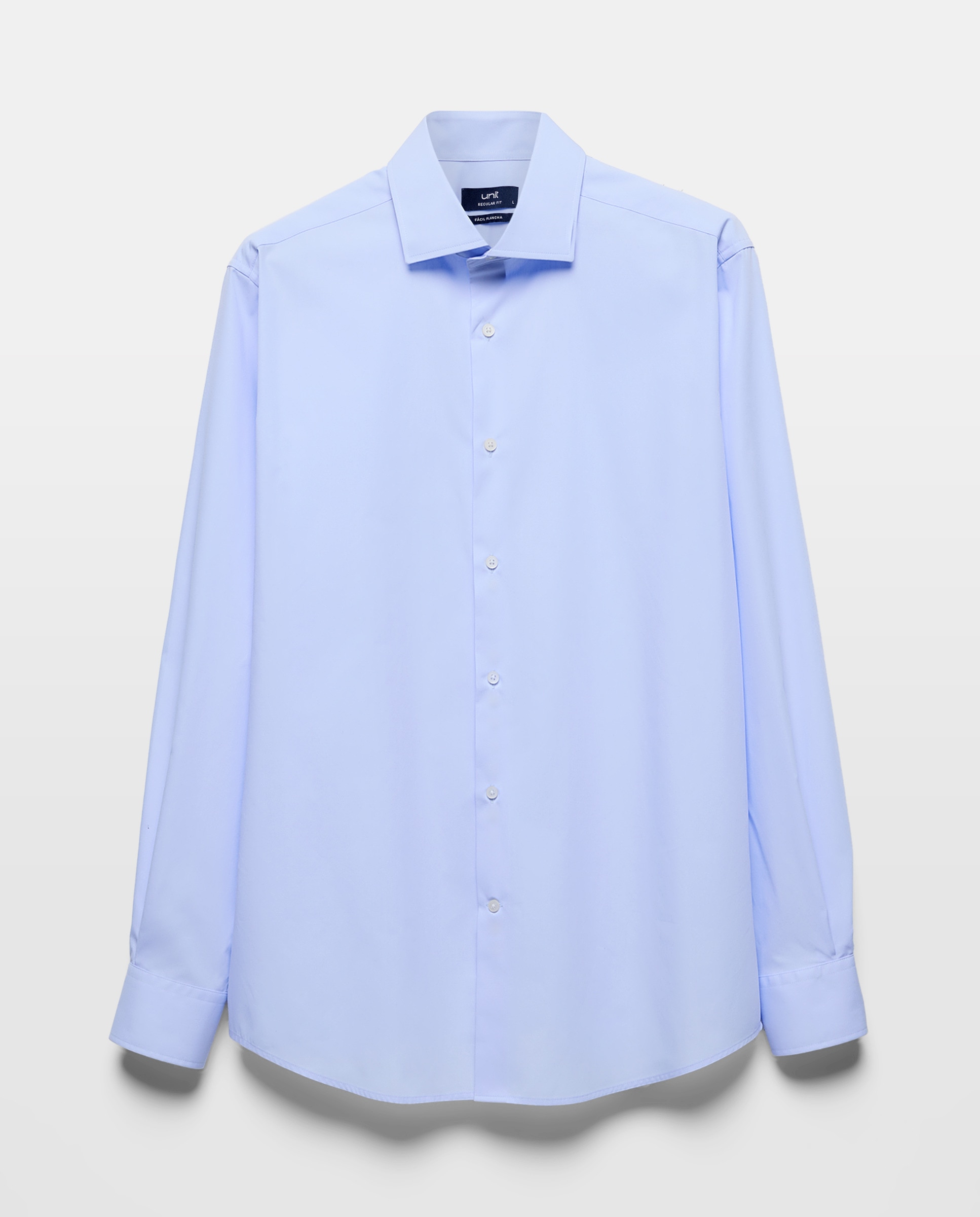 Camisa vestir hombre lisa classic fit 410 Azul claro-2