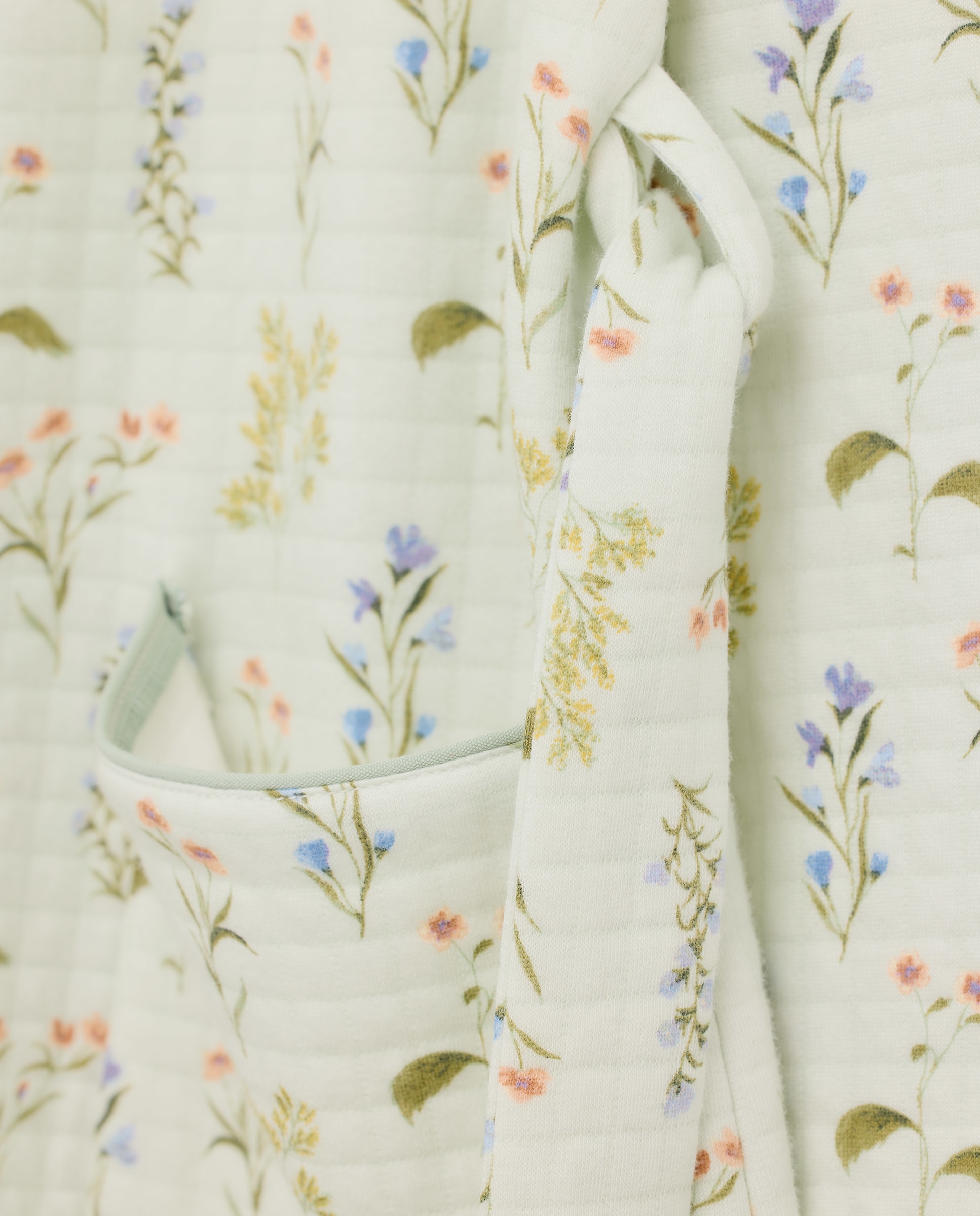 Robe com Detalhes Florais Rosa-claro-2