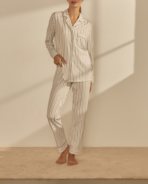 Imagen 0 de Pijama camisero rayas de mujer
