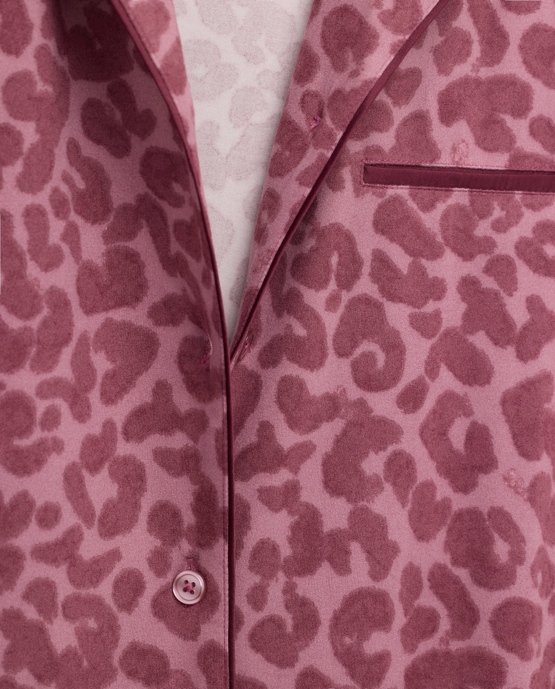 Camisa Estampada de Poliéster Rosa-4