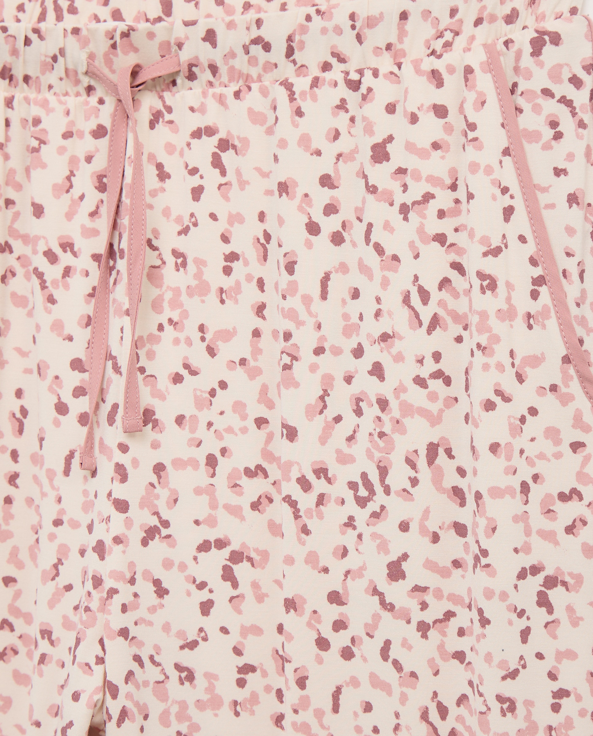 Calças de Pijama com Estampado Floral Branco-5
