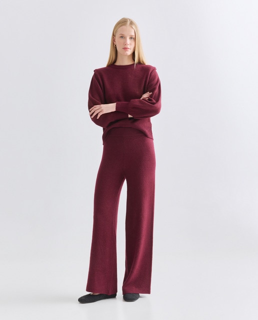 Imagen 0 de Pantalón de mujer de punto con hilo metálico