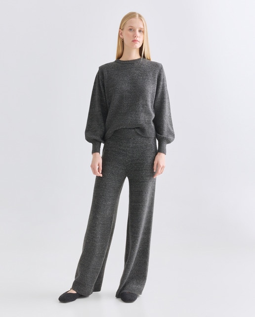 Imagen 0 de Pantalón de mujer de punto con hilo metálico