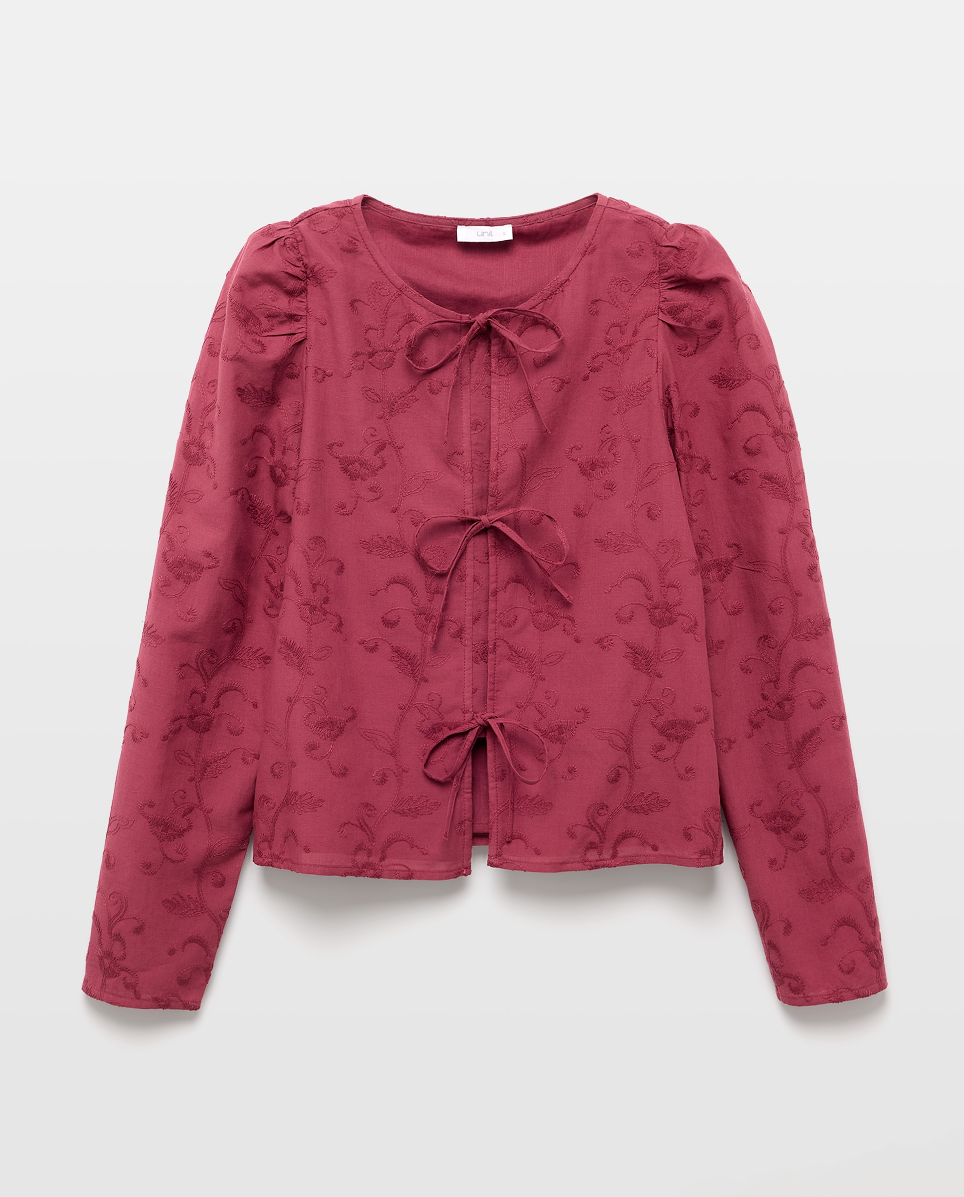 Blusa bordada de mujer total look 120 Crudo-4